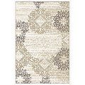 Radici 3471-0035-BONE Pisa Round Bone Contemporary Turkey Area Rug- 7 ft. 10 in. 3471/0035/BONE